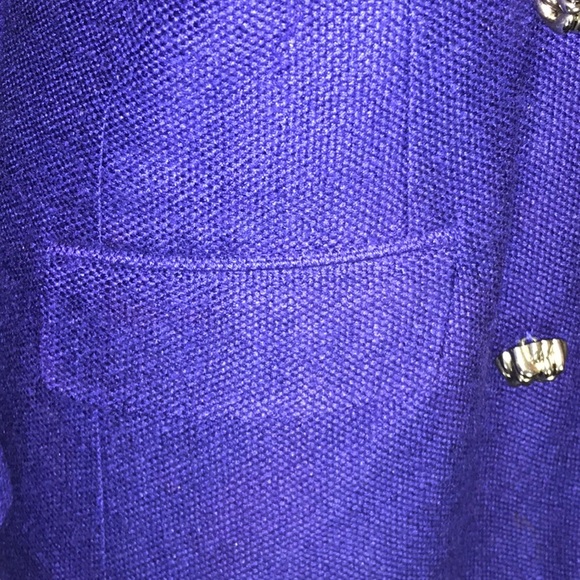 Vintage Doncaster 2 piece silk suit, deep purple, size 6 - Picture 5 of 9